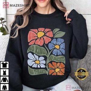 No Kings No Fascists No Tyrants Anti Trump Since 1776 T Shirt (3)