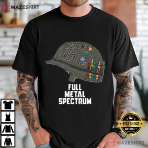 Born To Math Full Metal Spectrum Autism Awareness T Shirt (1)