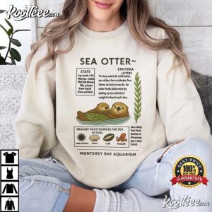Sea Otters Monterey Bay Aquarium Cute T Shirt (4)