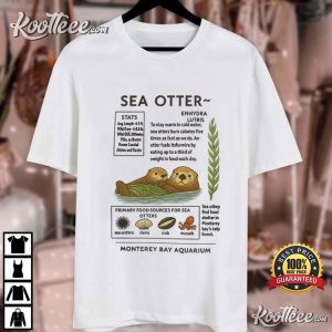 Sea Otters Monterey Bay Aquarium Cute T Shirt (1)
