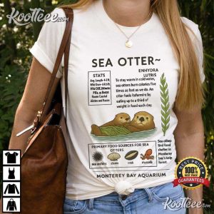 Sea Otters Monterey Bay Aquarium Cute T Shirt (2)