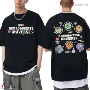 Neurodiverse Universe Autism Awareness Space T-Shirt
