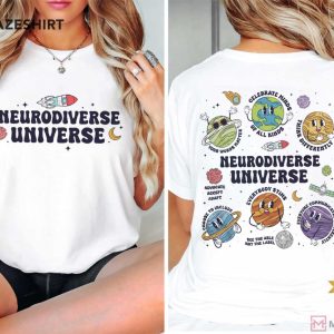 Neurodiverse Universe Autism Awareness Space T Shirt (1)