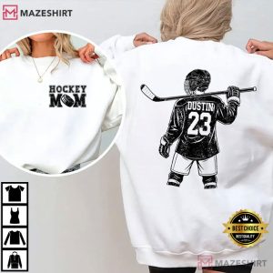 Hockey Mom Player Custom Name And Number T Shirt (2)
