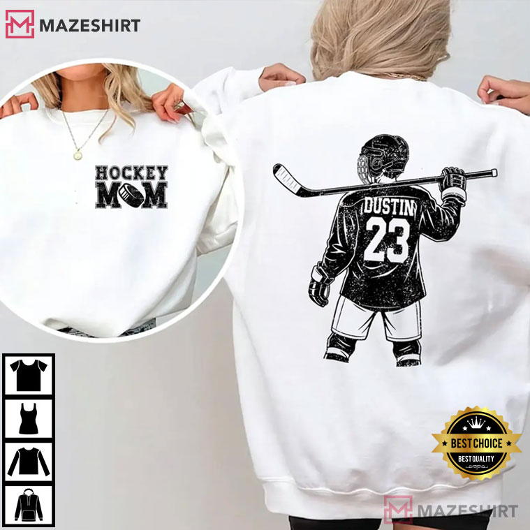 Hockey Mom Player Custom Name And Number T-Shirt Hockey Mom Player Custom Name And Number T-Shirt