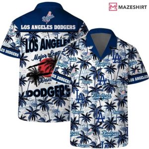 Los Angeles Dodgers Major League Baseball Palms Hawaiian Shirt
