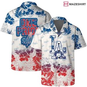 Dodgers One Pride Hawaiian Shirt