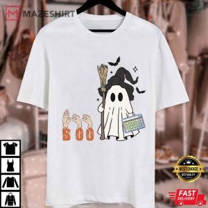Halloween Speech Therapy AAC SLP T Shirt (1)