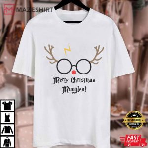 Merry Christmas Muggles Magic Harry Potter Christmas T Shirt (4)