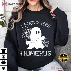 I Found This Humerus Halloween Nurse Spooky T Shirt (4)