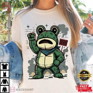 Portland Freedom Frog Resistance Protest Activist T Shirt (2)