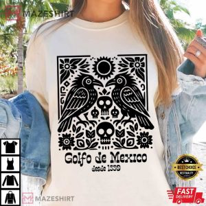 Gulf Of Mexico Crow Anti Trump Political T Shirt (3)