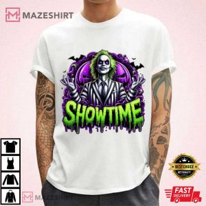 Beetlejuice Showtime Halloween Spooky Season T-Shirt