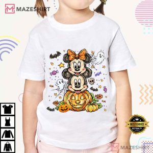 Mickey Mouse Magical Cartoon Halloween Spooky Vibes T-Shirt