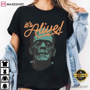 You Make Me Feel Alive Frankenstein Halloween Horror T Shirt (4)