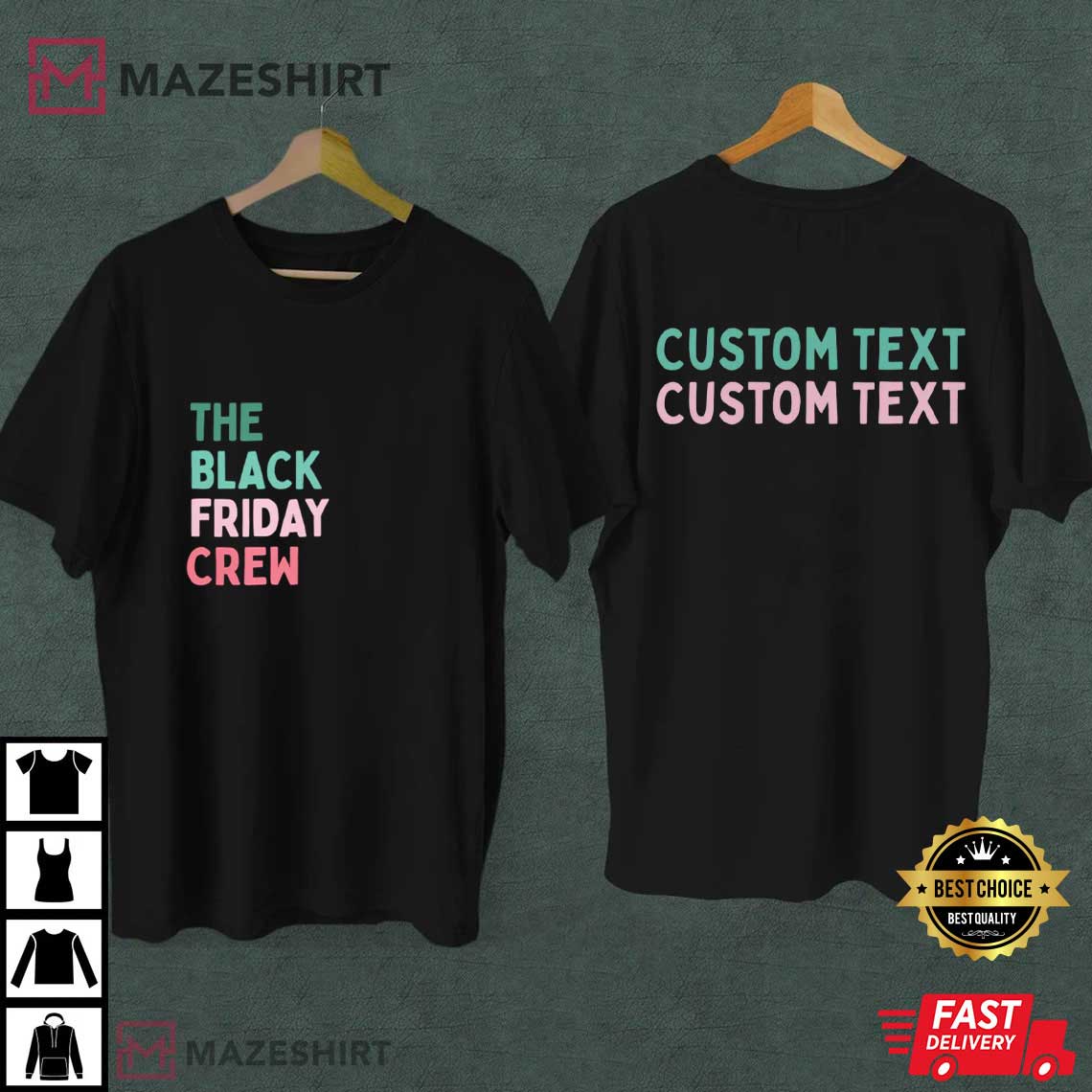Black Friday Group Shopping Holiday Custom T-Shirt Black Friday Group Shopping Holiday Custom T-Shirt