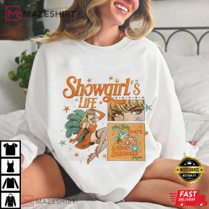 Taylor Swift The Life Of A Showgirl Era Music Album T Shirt (4)