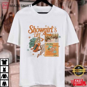 Taylor Swift The Life Of A Showgirl Era Music Album T Shirt (1)