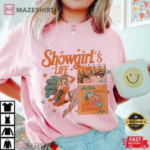 Taylor Swift The Life Of A Showgirl Era Music Album T Shirt (3)