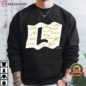 Milwaukee Brewers Baseball Fly The L Flag T Shirt (4)