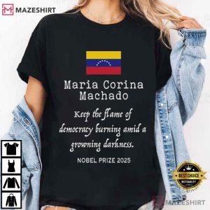 Maria Corina Machado Nobel Prize Winner 2025 T Shirt (2)