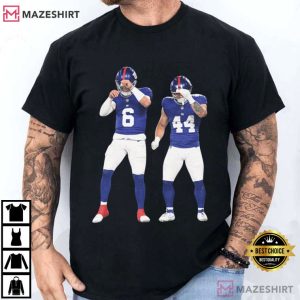 Jaxson Dart Cam Skattebo New York Giants Football T-Shirt