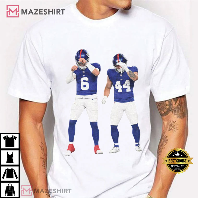 Jaxson Dart Cam Skattebo New York Giants Football T-Shirt Jaxson Dart Cam Skattebo New York Giants Football T-Shirt
