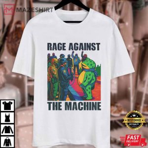 Rage Against The Machine Portland Frog Anti ICE T Shirt (1)