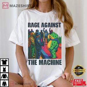 Rage Against The Machine Portland Frog Anti ICE T Shirt (3)