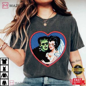 Frankenstein Monster Halloween Dark Fantasy Graphic T Shirt (2)