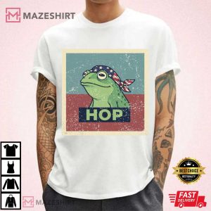 Anti Fascist Portland Frog Hop Protest Vintage T Shirt (4)