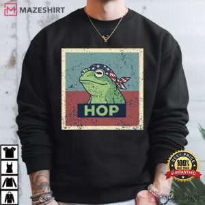 Anti Fascist Portland Frog Hop Protest Vintage T Shirt (1)