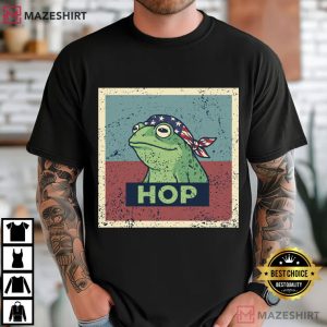 Anti Fascist Portland Frog Hop Protest Vintage T Shirt (3)