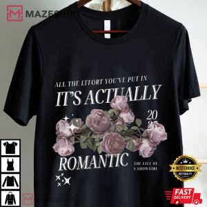 The Life Of A Showgirl Actually Romantic Lyrics Pop Culture T Shirt (4)