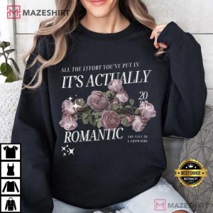 The Life Of A Showgirl Actually Romantic Lyrics Pop Culture T Shirt (1)