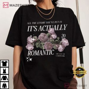 The Life Of A Showgirl Actually Romantic Lyrics Pop Culture T Shirt (2)