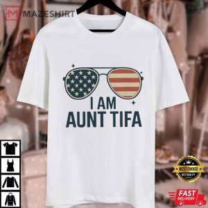 I Am Aunt Tifa American Flag T Shirt (1)