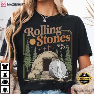 Rolling Christian Stones Easter Faith Based T Shirt (1)