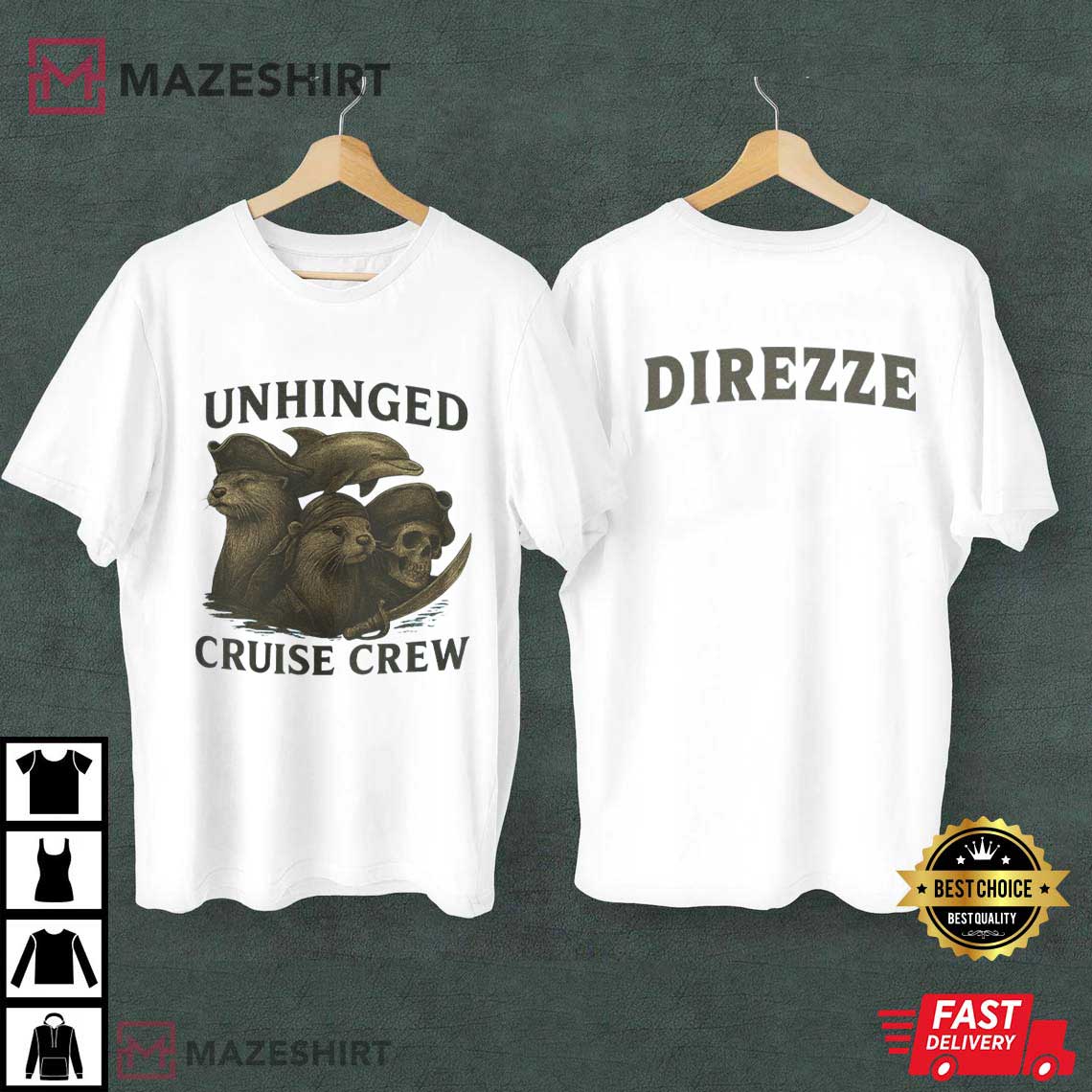 Unhinged Cruise Crew Group Vacation Custom T-Shirt Unhinged Cruise Crew Group Vacation Custom T-Shirt
