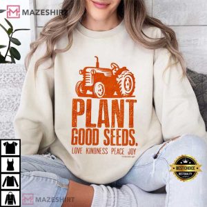 Kids Tractor Plant Good Seeds Fall T Shirt (4)