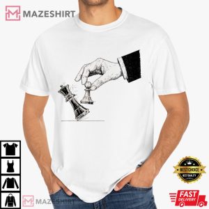 Anti Trump Protest Chess Pawn Knocks Down King T Shirt (2)