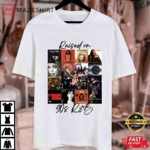 Raised On 90s RnB Album Cover Music Artist T Shirt (1)