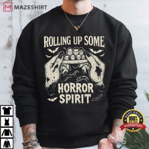 Rolling Up Some Horror Spirit Halloween Funny T Shirt (4)