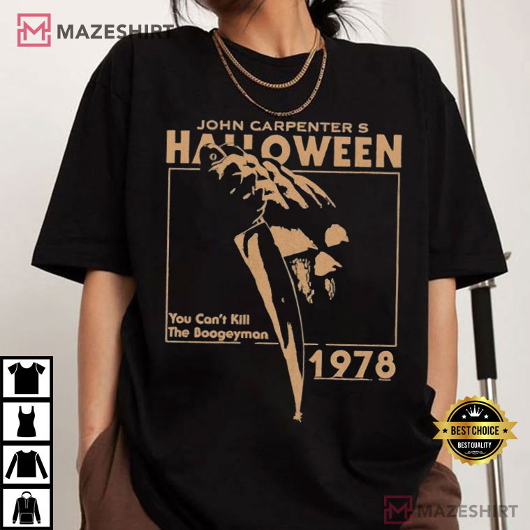 John Carpenter Halloween 1978 Michael Myers Horror Movie T-Shirt John Carpenter Halloween 1978 Michael Myers Horror Movie T-Shirt