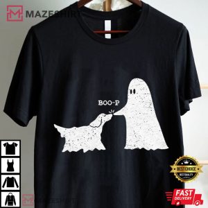 Boo P Ghost Dog Funny Halloween T Shirt (4)