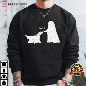 Boo P Ghost Dog Funny Halloween T Shirt (3)