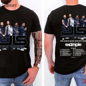 JLS Boy Band The Club Is Alive 2025 UK Tour Pop Fan T Shirt (2)