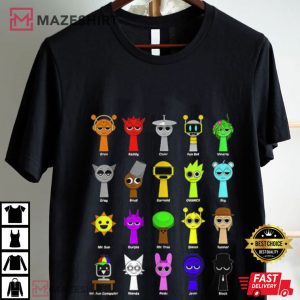 Sprunki Beats Boys Sprunky Team Music Game T Shirt (1)