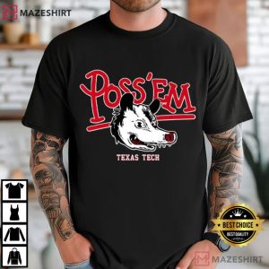 Poss’em Texas Tech Rally Possum Football T-Shirt