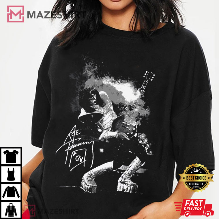 Ace Frehley The Spaceman Rock Music Vintage 90s T-Shirt Ace Frehley The Spaceman Rock Music Vintage 90s T-Shirt